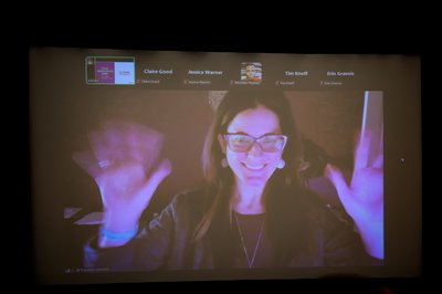 2026 Innovation Series award winner, Dr. Jill Trepanier, joining via Zoom.